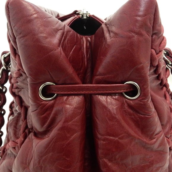 Chanel Red Stitch Leather Bag - Picture 3 of 13